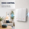 Qoltec Inteligentny 3-kanałowy jungiklis wyłacznik światła | Wi-Fi | Timer| Tuya | Smart life | Baltas