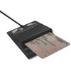 QOLTEC 50636 Intelligent Smart ID lustinių kortelių skaitytuvas SCR0636 USB tipo C