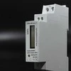 Vienfazis elektroninis skaitiklis suvartojimas energija ant bėgio din 230v lcd 1p plonas Qoltec