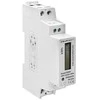 Vienfazis elektroninis skaitiklis suvartojimas energija ant bėgio din 230v lcd 1p plonas Qoltec
