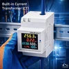 Qoltec Vienfazis skaitiklis 6v1 | energijos suvartojimo matuoklis ant DIN bėgelio | 230V | 100A | LCD | CT | 3P