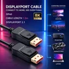 Qoltec Kabelis DisplayPort v2.1 męski | DisplayPort v2.1 męski | 8K | 40G | 1.5m