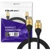 Qoltec Kabelis HDMI v2.1 Itin didelės spartos 8K | 60 Hz | 30AWG | AUKSAS | 1m