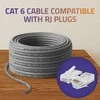 Qoltec Kabelis Patchcord sieciowy skrętka UTP| Miedziany Cu |CAT6 | High speed 1Gb/s | LAN | 100m | pilka