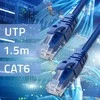 Qoltec Kabelis Patchcord UTP | CAT6 | 2 x RJ-45 | 1,5 m | Didelis greitis | Auksas