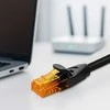 Qoltec CAT6 UTP tinklo kabelis 2xRJ45 30m juodas