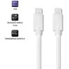 QOLTEC 52344 USB 2.0 kabelis C tipo kištukas USB 2.0 C tipo kištukas 1,4 m Baltas