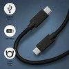 QOLTEC 52343 USB 2.0 cable type C male USB 2.0 type C male 1.4m Juodas
