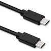 QOLTEC 52348 USB 2.0 cable type C male USB 2.0 type C male 3m Juodas