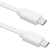 QOLTEC 52344 USB 2.0 kabelis C tipo kištukas USB 2.0 C tipo kištukas 1,4 m Baltas