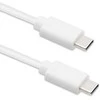 QOLTEC 52346 USB 2.0 cable type C male USB 2.0 type C male 2m Baltas