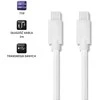 QOLTEC 52346 USB 2.0 cable type C male USB 2.0 type C male 2m Baltas