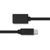 Qoltec USB 3.1 tipo C kištukinis kabelis | USB 3.0 A moteriškas | 0,25 m