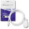 Qoltec USB-C – D-Sub (VGA) USB laidas, 1 m baltas (50418)