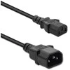 „Qoltec“ UPS maitinimo kabelis | IEC C13/C14 | 3x1,0 mm² | 1,5 m