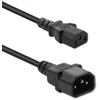 „Qoltec“ UPS maitinimo kabelis | IEC C13/C14 | 3x0,75 mm² | 1 m
