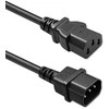 Qoltec Kabelis zasilający IEC C13 | C14 | 3x0.75mm² | Czysta miedź Cu | 2m