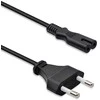 Qoltec Kabelis zasilający IEC C7 | CEE 7/16 | ósemka | 2x0.75mm² | Czysta miedz CU | 3m