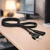 Qoltec Kabelis zasilający IEC C7 | CEE 7/16 | ósemka | 2x0.75mm² | Czysta miedz CU | 3m