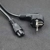 Qoltec SCHUKO kampinis maitinimo kabelis | IEC C5 | Cloverleaf | 3x1.0mm² | 1.5m