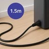 Qoltec SCHUKO kampinis maitinimo kabelis | IEC C5 | Cloverleaf | 3x1.0mm² | 1.5m
