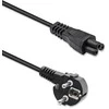 Qoltec SCHUKO kampinis maitinimo kabelis | IEC C5 | Cloverleaf | 3x1.0mm² | 1.5m