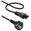 Qoltec SCHUKO kampinis maitinimo kabelis | IEC C5 | Cloverleaf | 3x1.0mm² | 1.5m