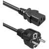Qoltec Kabelis zasilający SCHUKO CEE 7/7 (E/F) | IEC C13 | 3x1.00mm² | Czysta miedź Cu | 3m