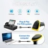 QOLTEC 50867 Barcode scanner 1D 2D USB Juodas