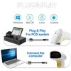 QOLTEC 50877 lazerinis scanner 1D USB Baltas