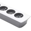 QOLTEC 50296 Power strip 5 sockets 1.8m Baltas pilkas