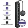 QOLTEC Apsauga nuo viršįtampių su Foot Quick Switch 7 lizdais 1,5 m