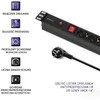 QOLTEC 53993 Apsauga nuo viršįtampių CB Qoltec skirta RACK 19 16A 1U PDU 6xSCHUKO 2m