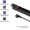 QOLTEC 54471 Maitinimo juostelė RACK spintelėms 1U 16A PDU 8xFRENCH 2m