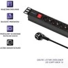QOLTEC 54469 Maitinimo juostelė RACK 1U 16A 8xSCHUKO 2m