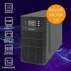 QOLTEC 52282 Nepertraukiamo maitinimo šaltinis UPS / 3kVA / 3000W / Galios koeficientas 1.0 / LCD / EPO / USB / Prisijungęs