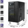 Qoltec Maitinimo šaltinis awaryjny UPS 3 - fazowy | 20kVA | 16KW | LCD | EPO | SNMP | USB | On-line | Low frequency