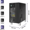 Qoltec 53948 Nepertraukiamo maitinimo šaltinis UPS 3 fazių | 10KVA | 8kW | LCD