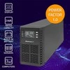 QOLTEC 52281 Nepertraukiamo maitinimo šaltinis UPS / 2kVA / 2000W / Galios koeficientas 1.0 / LCD / EPO / USB / Prisijungęs