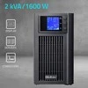 „Qoltec“ grynos sinusinės bangos | 2 kVA | 1600 W | AVR | LCD | Grynas sinusas