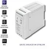 Maitinimo šaltinis skirtas bėgiams din 60w 12v 5a baltas plonas Qoltec