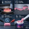 Qoltec aukšto laidumo pasta | Terminė masė Thermal Putty 4 W/m-K | 100 g | Rožinė