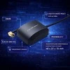 Qoltec mobiliojo GPS GLONASS antena su magnetine baze 28dBi 50W SMA RA