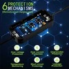 Nešiojamas reguliuojamas elektromobilių įkroviklis Qoltec 2in1 Type2 | 11kW | CEE 5 PIN | LCD | 3 fazių | Sieninė dėžutė | 5 m