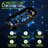 Qoltec Mobilus elektromobilių įkroviklis su 2in1 Type2 reguliavimu | SCHUKO | 3,5 kW | 230 V | LCD | Nešiojamas | Sieninis įkroviklis | 5 m