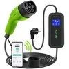 Qoltec Mobilna kroviklis automobiliui elektrinis EV su 2in1 reguliavimas Type2 | 3,5 kW | 230V | Wifi | LCD | Nešiojamas | Wallbox | 5 m