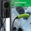 Qoltec Mobilus elektromobilių įkroviklis su 2in1 Type2 reguliavimu | SCHUKO | 3,5 kW | 230 V | LCD | Nešiojamas | Sieninis įkroviklis | 5 m