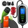 Qoltec Mobilna kroviklis automobiliui elektrycznego EV i hybryd su regulacją 2w1 Typ2 | 11kW | 400V | CEE 16A | Wi-fi | TUYA | SMART LIFE | LCD | Przenośna | Wallbox | 5m