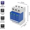QOLTEC 52586 DC apsaugos nuo viršįtampių iškroviklis / 3P / 1000V / T2 / BC