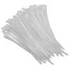 QOLTEC 52240 Daugkartinio naudojimo savaime užsifiksuojantis kabelio raištis 4,8x200mm nailono UV Baltas